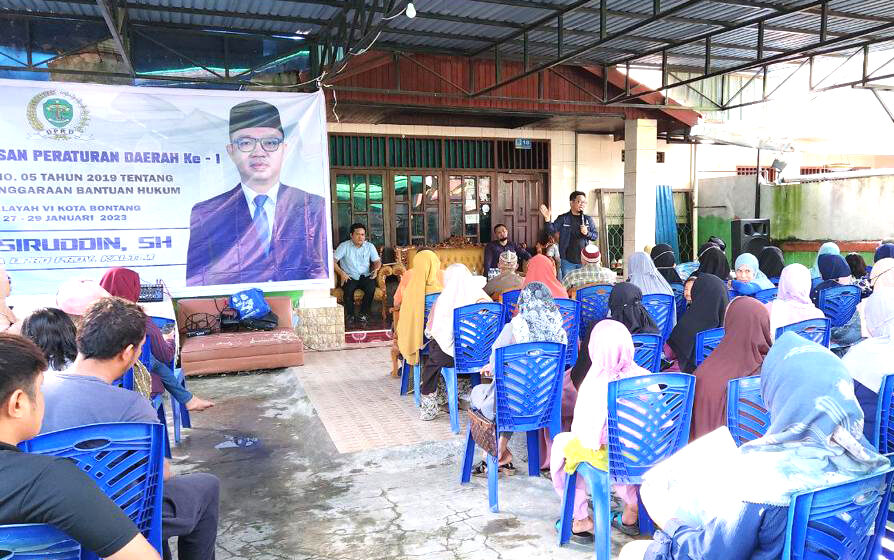 M. Nasiruddin, SH. Sosialisasi Perda Bantuan Hukum