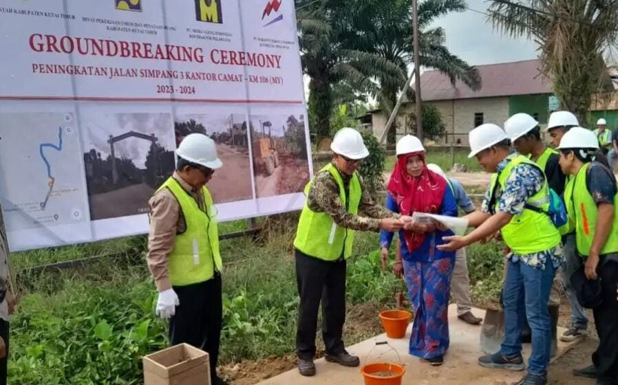 Untuk Peningkatan Perekonomian Berkesinambungan Jalan Rantau Pulung Dibangun