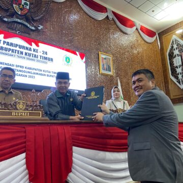 DPRD Kutim Sampaikan Rekomendasi Terhadap LKPJ Bupati 2023