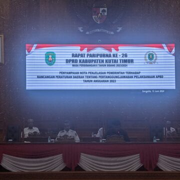 DPRD Kutim Gelar Rapat Paripurna ke 26 Masa Persidangan II Tahun Sidang 2023/2024