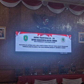 DPRD Kutim menggelar Rapat Paripurna ke-29 Masa persidangan III tahun sidang 2023/2024