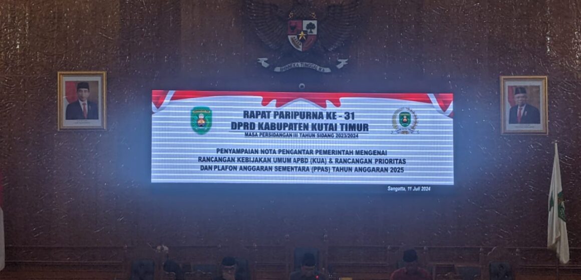 Gelar Paripurna Malam Hari, DPRD-Pemkab Kutim Bahas KUA PPAS 2025