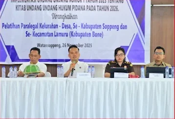 Kasat Reskrim Polres Soppeng Ungkap Paradigma Baru Penegakan Hukum dalam Seminar Implementasi KUHP Baru