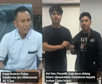Klarifikasi Kasat Reskrim Polres Bulukumba Terkait Dugaan Oknum Polisi Ambil iPhone