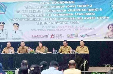 Kadis Femmy Suluh Buka Rakor DAK Tahap 2, Bidang SMK dan SMA Disdikda Sulut Tahun 2025