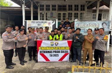 PEMBINAAN SAT KAMLING DI POLRES SOPPENG: DIT BINMAS POLDA SULSEL TEKANKAN – "JADILAH GARDA TERDEPAN KEAMANAN LINGKUNGAN"