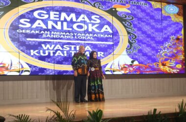 Batik Kembang Bengkal Jadi Ikon Muara Bengkal di Ajang Gemas Sanloka Kutim